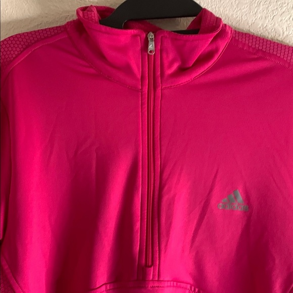 Like new Adidas Pink Quarter-Zip Pullover - Picture 8 of 11